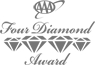 This image shows the "Four Diamond Award" logo with four illustrated diamonds.